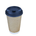 Factory direct sale disposable 8oz double wall coffee cups easy take away craft paper cup